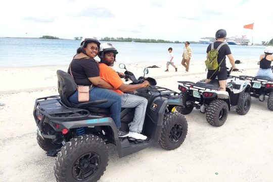 Nassau ATV tour with beach stop and authentic Bahamian lunch & Beverage included