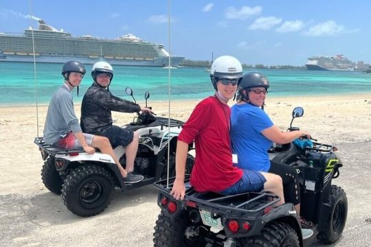 Nassau ATV tour with beach stop and authentic Bahamian lunch & Beverage included