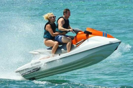 Jet ski rentals in the nice blue waters of the Bahamas